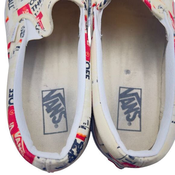 Vans Packing Tape Slip On Shoes Mens  Blanc Womens De Blanc Sneaker Mens 11.5 - Picture 5 of 7